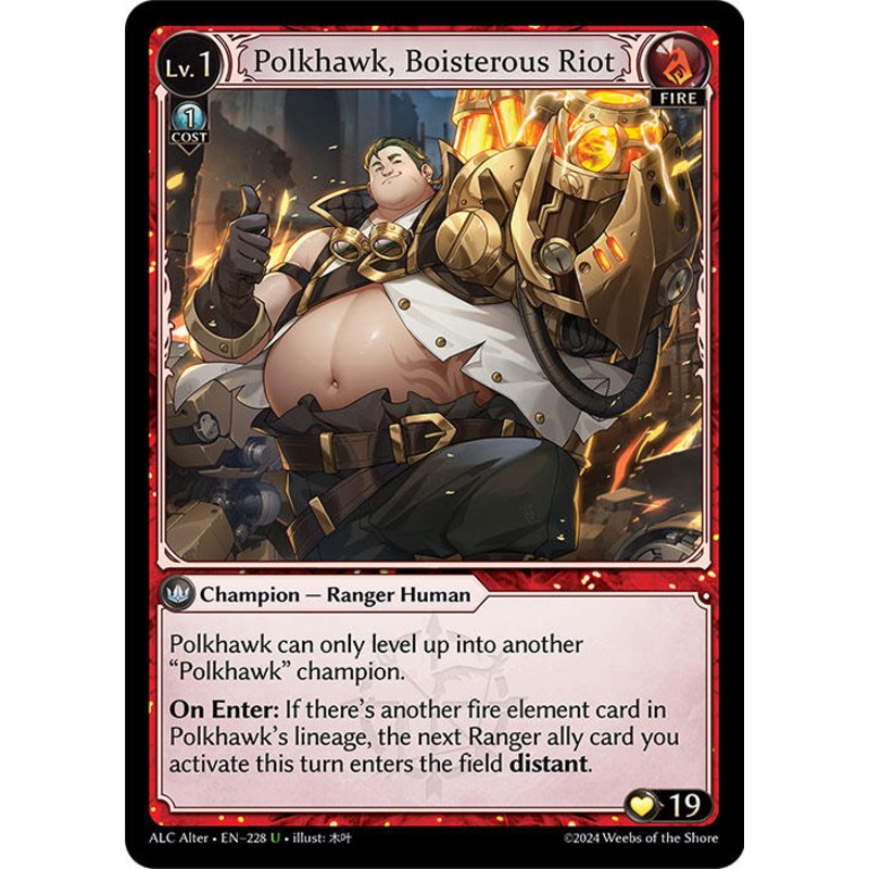 Polkhawk, Boisterous Riot (228) [Alchemical Revolution Alter Edition]